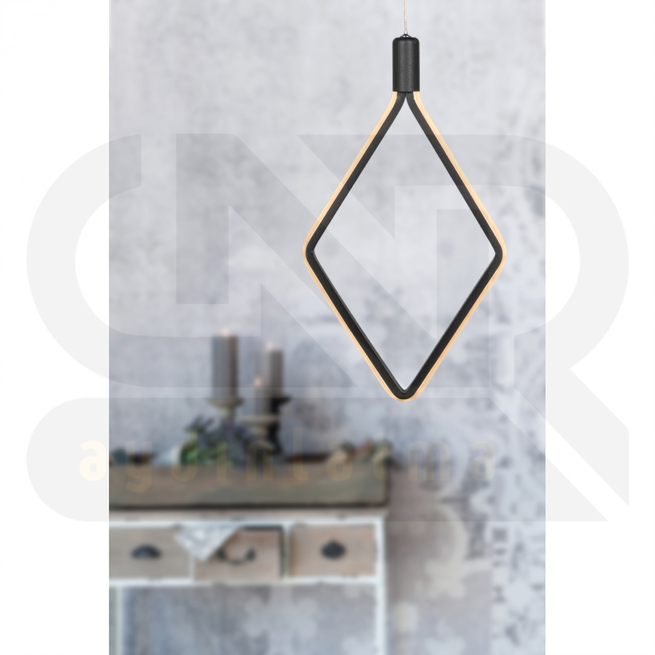 Oblong Modern Sarkıt Led Avize / Mutfak / Oda / Hol / Çocuk Odası Ledli Avize
