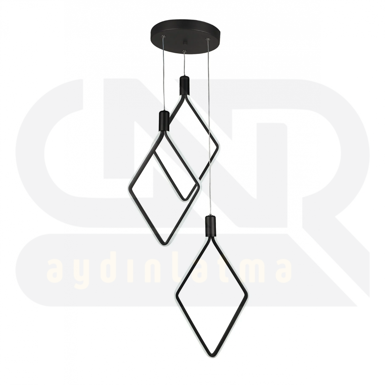 Triple Oblong Modern Sarkıt Led Avize / Mutfak / Oda / Hol / Çocuk Odası Ledli Avize