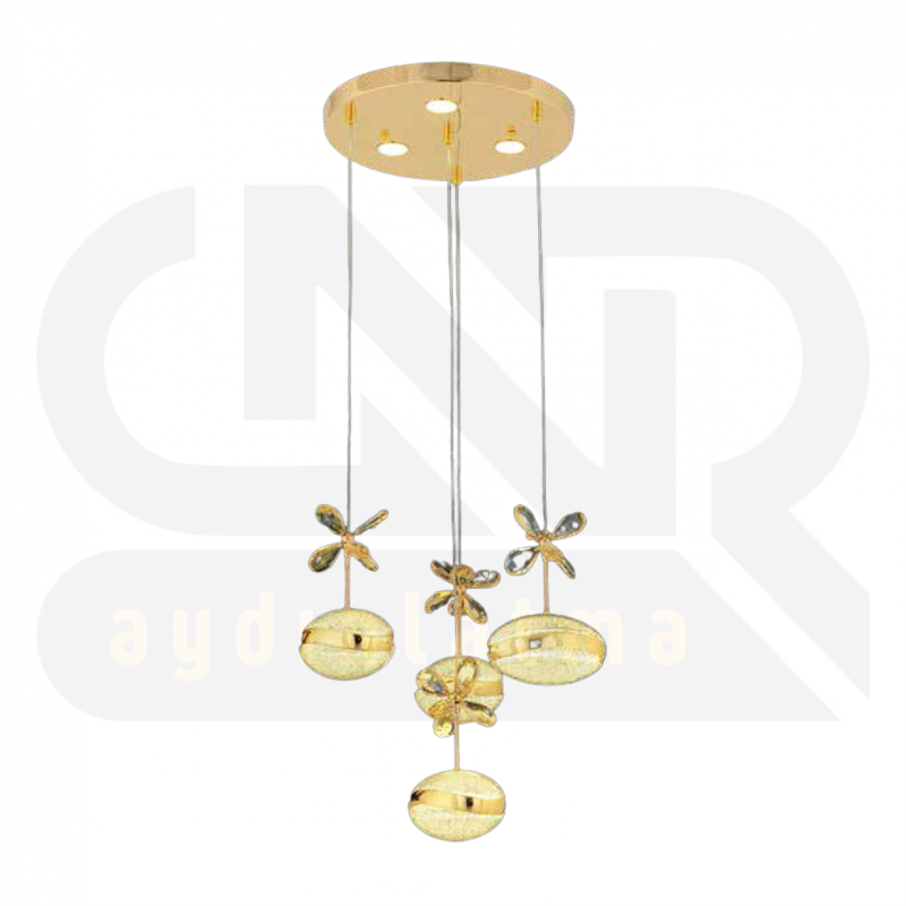 Cosmos Modern 3 Renkli Sarkıt Avize / Salon / Oturma Odası