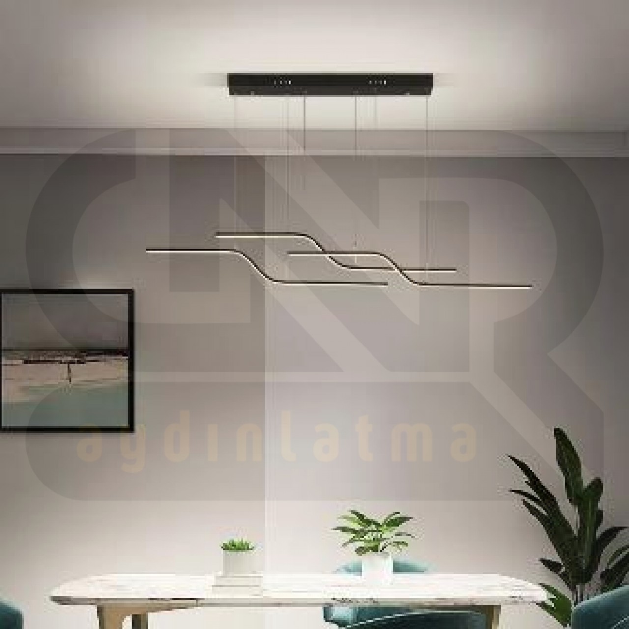 Clara Modern Sarkıt Ledli Avize / Mutfak / Salon / Yemek Masası